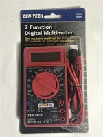 Cen-Tech 7 Function Digital Multimeter - New Lot A