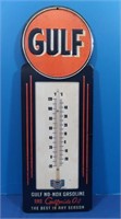 Antique Gulf No-Nox Advertising Thermometer