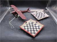 Wooden Airplane & Serving trays