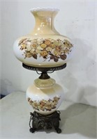 Beautiful Electric Table Lamp W/ Brass Trim
