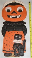 German Embossed Halloween Die Cut Standee