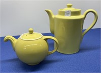 Vintage Hall Yellow Tea Pots 5 , 8.5” h