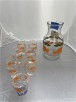 Orange Juice Carafe w/Cups