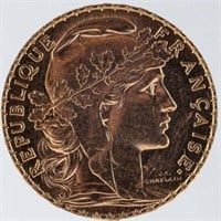 20TH CENTURY FRENCH GOLD COIN