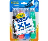 Crayola Project XL Poster Markers 4/Pkg-