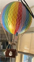 20in Tall Hanging Hot Air Balloon Decor