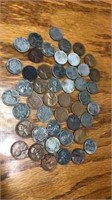 Assorted Lincoln pennies, lots are steel