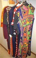 Womens Clothing Lot: Vintage Colorful Dresses +