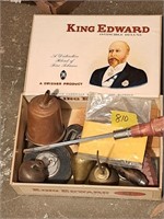 cigar box of items