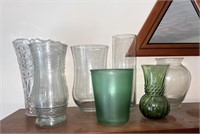 Collection of Decorative Glass Vases
