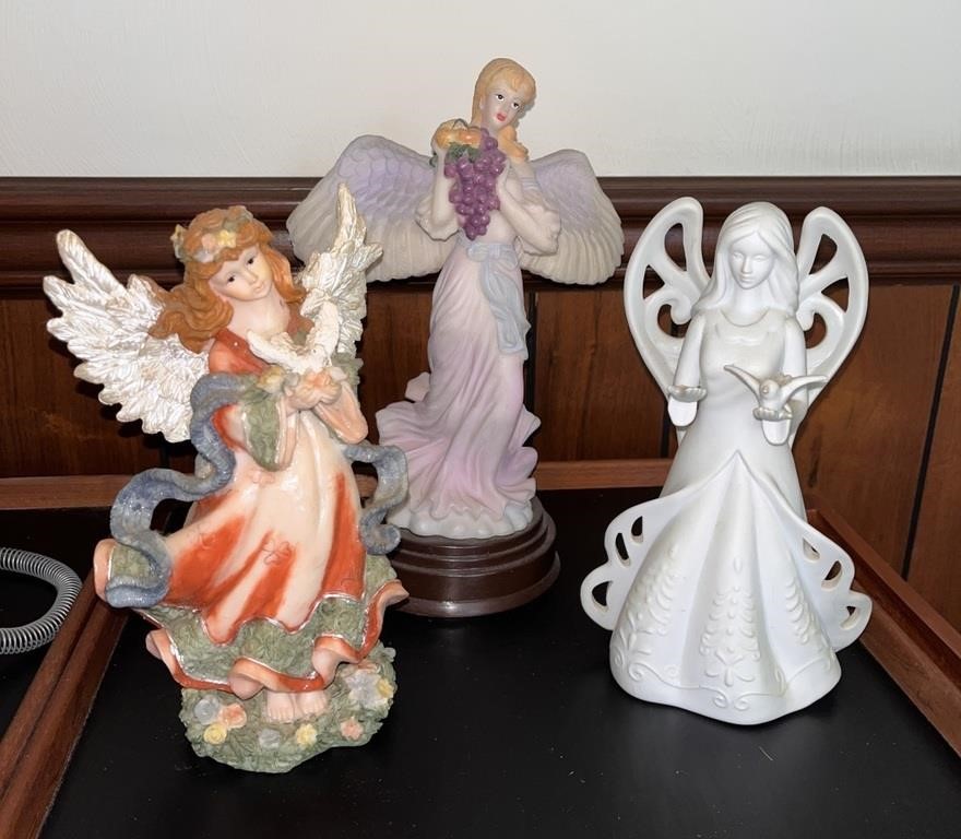 Assorted Collection of Ceramic & Resin Angels