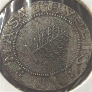 Pine tree shilling coin or token