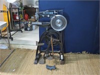 VINTAGE BRITISH UNITED SHOE MACHINE #7079 45" HIGH