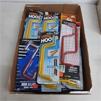 Box of assorted ladder and storage hooks