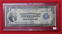 1918 $1 Federal Reserve Note St Louis, MO Large Sz