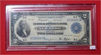 1918 $2 Federal Reserve Note NY, NY Battleship