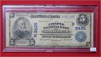 1902 $5 National Currency - Springfield, MA