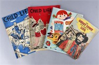 1958 Child Life Magazines, Whitman Coloring Book..