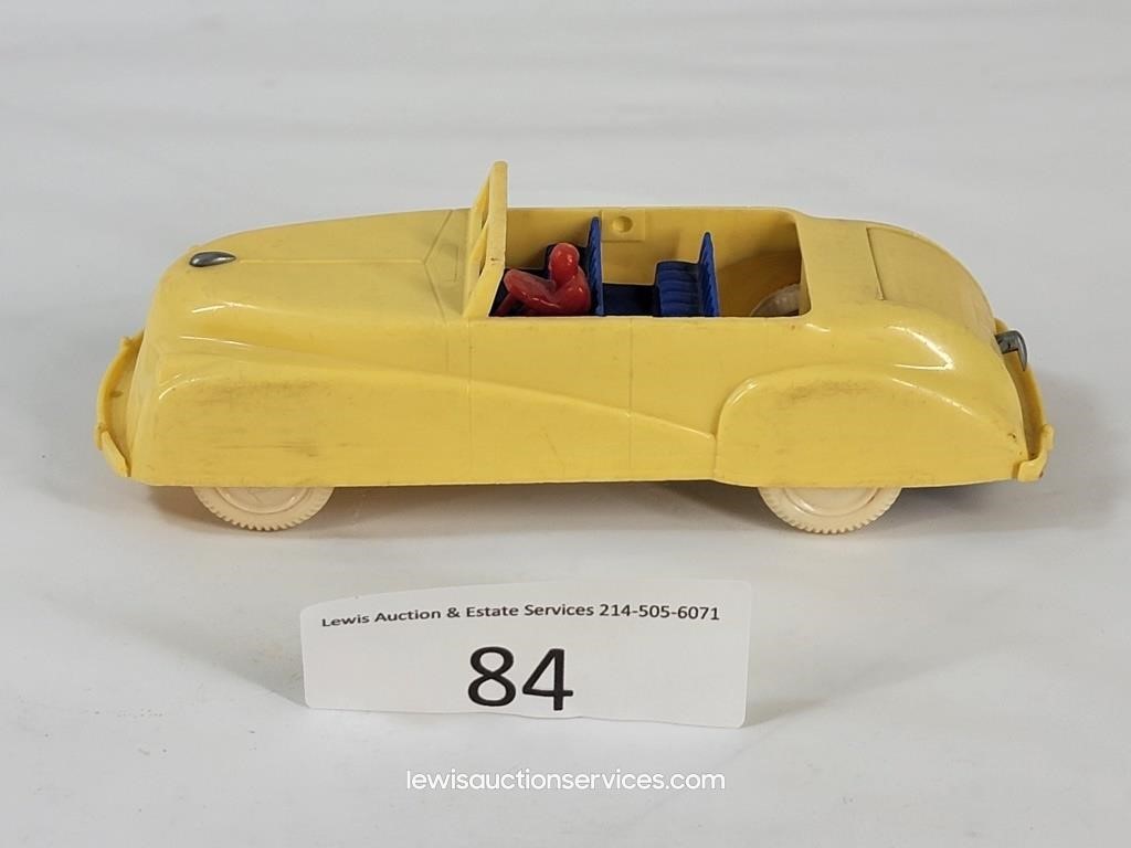 Renwal Product #39 Yellow Plastic Convertible Car
