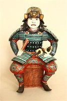 Japanese Porcelain Figural Censor and Cover,