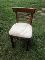 Vintage Padded Wooden Chair