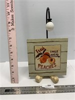 Fresh Peaches Sign w/ Stand