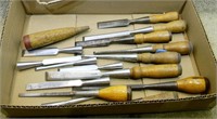 15 – Socket handle firmer/bench chisels (some