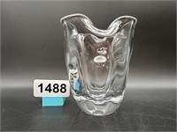 4" Heavy Thick Art Glass Vase