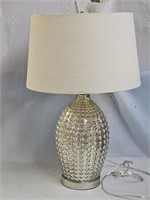 Reverse Hammered Mercury Glass Table Lamp