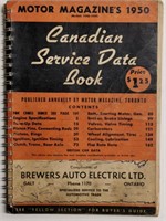 CANADIAN SERVICE DATA BOOK MOTOR MAGAZINES