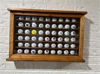 WALL MOUNT DISPLAY BOX WITH COLLECTOR GOLF