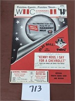 1961 Pittsburgh Pirates Score Card