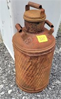 Antique oil can, petroliana