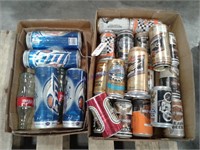 2 boxes beer cans