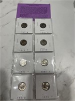 8 uncirculated dimes