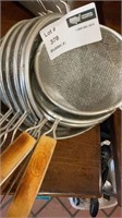 1 lot 9-Stainless Steel Fine Mesh Strainers ./