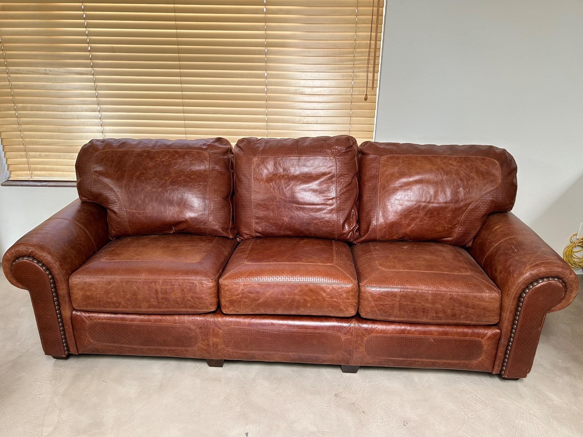 Stickley Leather Sofa