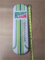 METAL MOUNTAIN DEW OUTDOOR THERMOMETER