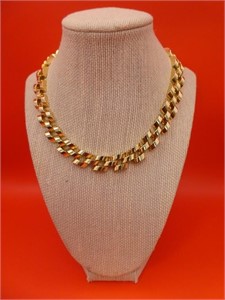 Heavy Gold Plated Necklace 16"