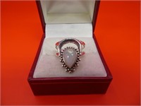 Marked .925 Gemstone Ring Size 7