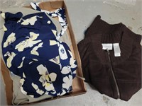 GROUP OF ASSORTED CLOTHING, SWEATERS, MISC