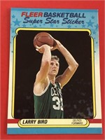 1988 Fleer Larry Bird Sticker Celtics HOF 'er