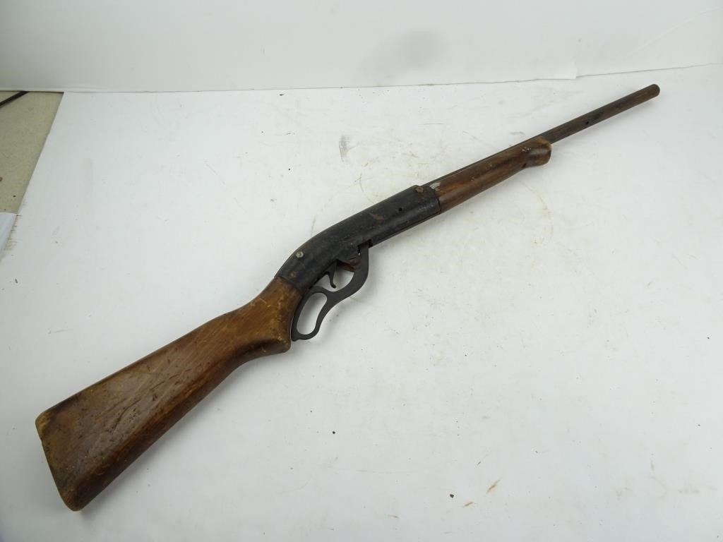 Vintage Parris-Dunn Wood Slug Spring Toy Shotgun