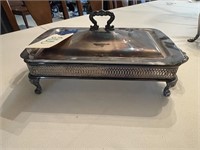 Silver Look Server w/Pyrex Serving Dish