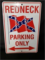 Red Neck Metal Sign 12"×8"