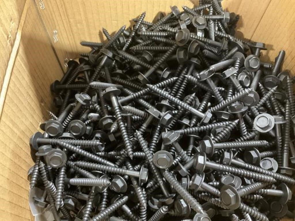 Box of #14-10 x 2 1/2 Hex Washer Head Screws