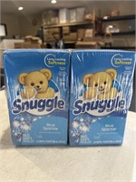 2 PACK Snuggle Dryer Sheets Blue Sparkle 160 Ct.