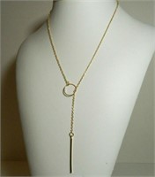 Trendy Bohemian Style Gold Tone Circle Pendant