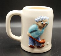 VINTAGE PFALTZGRAFF MUGGSY MUG FAIRWAY FREDDIE