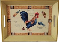 Rooster Wooden Tray